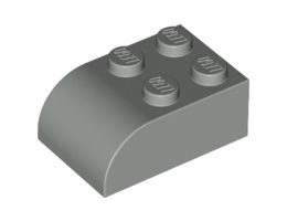 Тухличка 2X3 с арка: {сив}