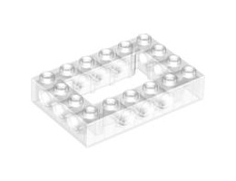 Technic, Brick 4 x 6 Open Center: {прозрачен}