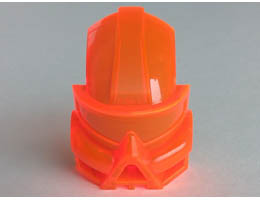 Bionicle Mask Kaukau: {прозрачно флуорисциращо червеникаво оранжев}