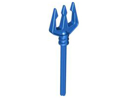 Bionicle Weapon Long Axle Trident: {ярко син}