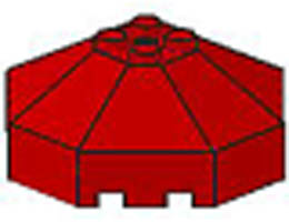 Windscreen 6 x 6 Octagonal Canopy with Axle Hole: {ярко червен}