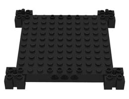 Brick, Modified 12 x 12 Base: {черен}