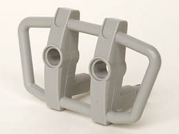 Vehicle, Grille 6 x 4 x 3 with Two Pins and Two Pin Holes: {сив}