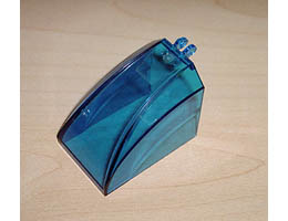 Windscreen 6 x 4 x 4 Curved with 2 Fingers: {прозрачно син}