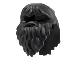Minifigure, Hair Beard - Giant (Hagrid): {бял}