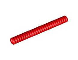 Hose, Ribbed 7mm D. 9L: {ярко червен}