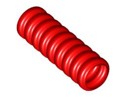 Hose, Ribbed 7mm D. 3L: {ярко червен}