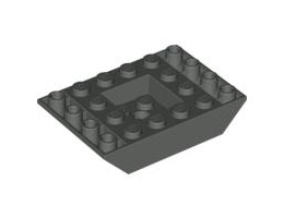Slope, Inverted 45 6 x 4 Double with Recessed Center: {тъмно сив}