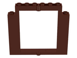 Door, Frame 2 x 8 x 6 Swivel without Bottom Notches: {земно оранжев}