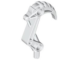 Bionicle Claw Hook with Axle: {бял}