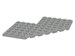 Plate, Modified 10 x 10 without Corner: {сив}