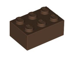 Тухличка 2X3: {земно оранжев}