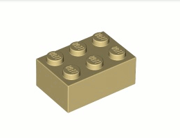 Тухличка 2X3: {тухлено жълт}