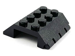 Slope 45 4 x 4 Double with Hinge: {черен}