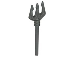 Bionicle Weapon Long Axle Trident: {тъмно сив}