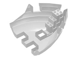 Boat, Hull Small Bow 12 x 12 x 5 1/3, Base : {бял}