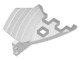 Boat, Hull Small Stern 14 x 12 x 5 1/3, Base : {бял}