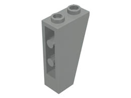 Покривна плочка 1X2x3/74° инверсна : {сив}