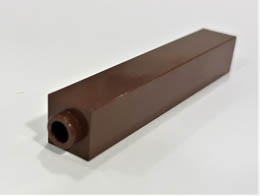 Brick 1 x 1 x 5 - Blocked Open Stud or Hollow Stud : {земно оранжев}
