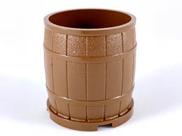 Container, Barrel 4 x 4 x 3.5 : {земно оранжев}