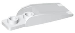 Technic, Figure Accessory Scuba Flipper: {бял}