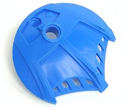 Bionicle Weapon 5 x 5 Shield with 3 Top Fins: {ярко син}