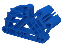 Bionicle Bohrok Rib Cage, Liftarm 2 x 4 x 7 Angled: {ярко син}