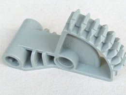 Technic, Arm 2 x 5 with 1/4 Gear 8 Tooth Double Bevel: {сив}
