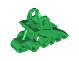 Bionicle Foot with Ball Joint Socket 2 x 3 x 5: {тъмно зелен}