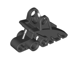 Bionicle Foot with Ball Joint Socket 2 x 3 x 5: {черен}