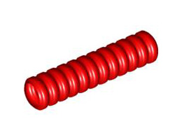 Hose, Ribbed 7mm D. 4L: {ярко червен}