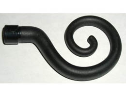 Monkey Tail, Curled: {черен}
