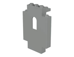 Стенен елемент 1X5X6 с прозорец : {сив}