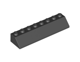 Покривна плочка 2X8/45°: {черен}