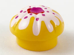 Muffin with Topping Pattern (Cooks Hat): {топло жълто-оранжев}