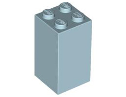 Тухличка 2X2x3: {светло син}