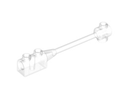 Bar 1 x 8 with Brick 1 x 2 Curved Top End (Original, No Axle Holder) : {прозрачен}