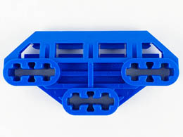 Technic, Axle Connector Block 3 x 6 with 6 Axle Holes: {ярко син}