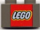 Brick 1 x 2 with LEGO Logo Pattern: {тъмно сив}