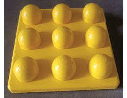 Primo Plate 3 x 3: {ярко жълт}