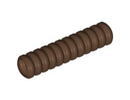 Hose, Ribbed 7mm D. 4L: {земно оранжев}