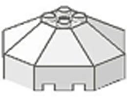 Windscreen 6 x 6 Octagonal Canopy with Axle Hole: {бял}
