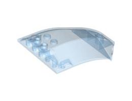 Windscreen 8 x 6 x 2 Curved: {прозрачно флуорисциращо син}