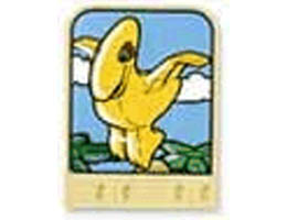 Story Builder Meet the Dinosaurs Card with Yellow Pteranodon Pattern: {светло жълт}