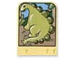 Story Builder Meet the Dinosaurs Card with Green Dinosaur Pattern: {светло жълт}