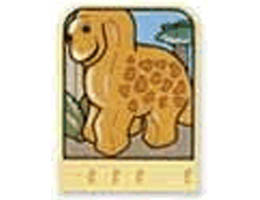 Story Builder Meet the Dinosaurs Card with Orange Dinosaur Pattern: {светло жълт}