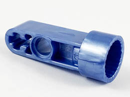 Technic, Rotation Joint Socket with 3L Liftarm Thick: {метално пясъчно-син}