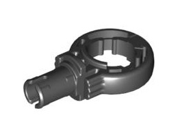 Technic, Rotation Joint Ball Loop with Pin with Friction: {черен}
