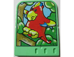 Story Builder Jungle Jam Card with Parrot Pattern: {умерено зелен}