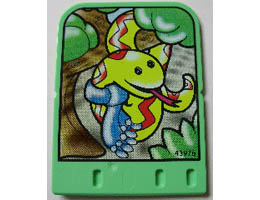 Story Builder Jungle Jam Card with Snake with Scarf Pattern: {умерено зелен}